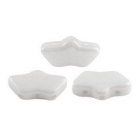 Les perles par Puca® Delos kralen Opaque white ceramic look 03000/14400
